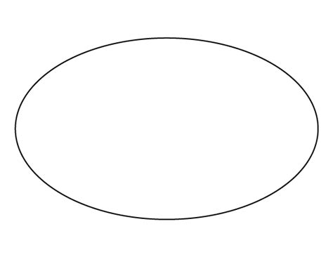 Oval Template Printable