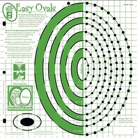 Oval Template Scrapbooking