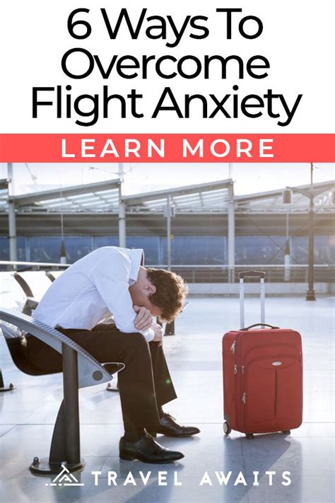 Person overcoming flight anxiety