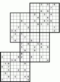 Overlapping Sudoku Puzzle