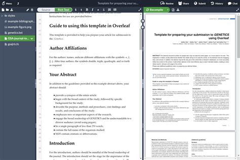 Overleaf LaTeX Templates