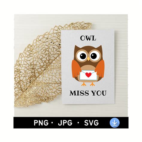 Owl Miss You Printable 1