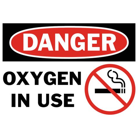 Oxygen in Use Sign Image 2