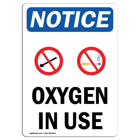 Oxygen in Use Sign Image 3