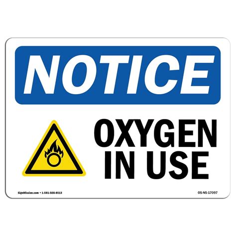 Oxygen in Use Sign Printables