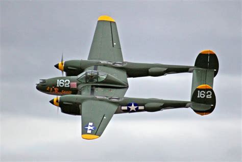 P-38 Lightning American Fighter Jet WW2