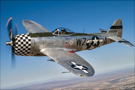 P-47 Thunderbolt American Fighter Jet WW2