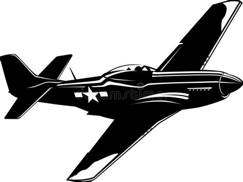 North American P-51 Mustang Silhouette