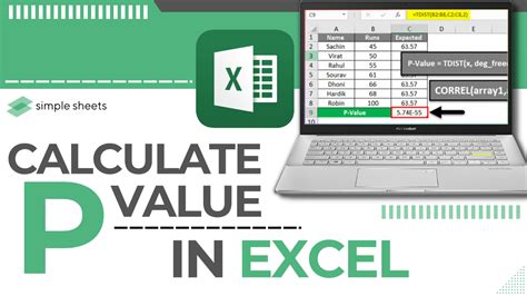 P-Value in Excel Gallery 4