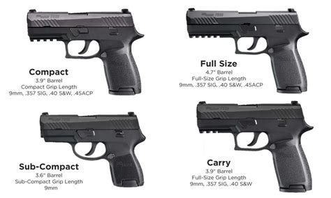 SIG P320 Carry Pistol Size