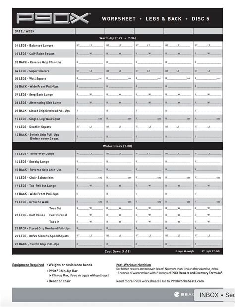 P90X Legs Workout