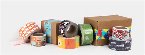 Custom packaging tape design template