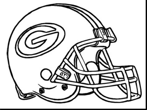 Packers Helmet Coloring Page