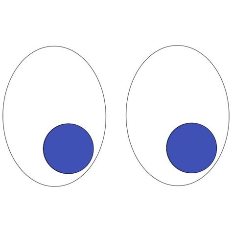 Pac Man Ghost Eyes Template