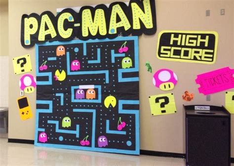 Pac-Man maze bulletin board