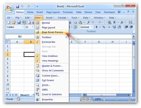 Page Break Preview in Excel