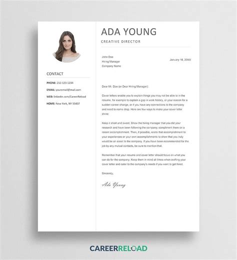 Pages Mac Cover Letter Design