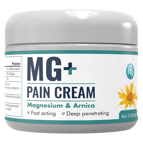 Pain cream ingredients