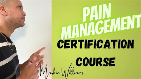 Pain Management Training