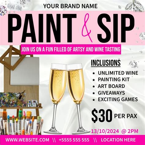 Paint and Sip Event Template