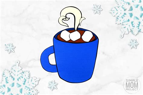 Painted Hot Cocoa Mug Template