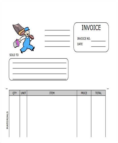 Painting Contractor Invoice Template Template