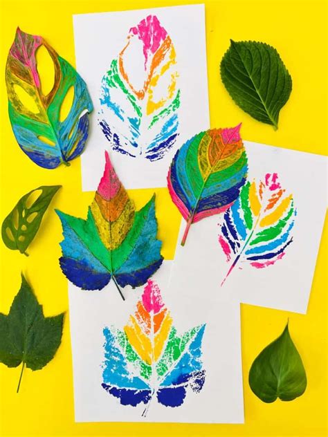 Painting with Leaf Templates