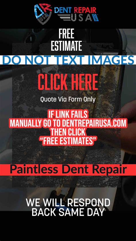 Paintless Dent Repair Estimation Template