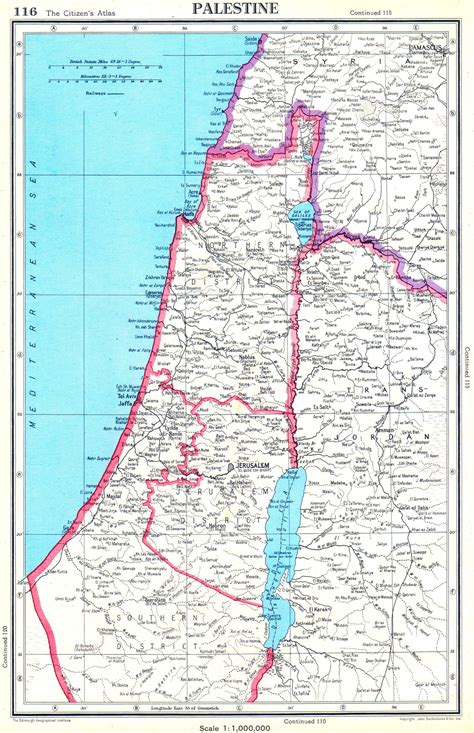 Palestine Map 1920