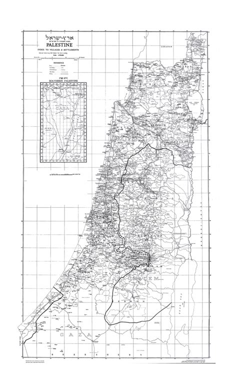 Palestine Map 1951