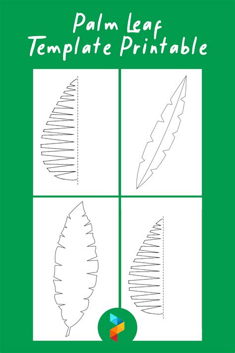 Palm Leaf Craft Template 2