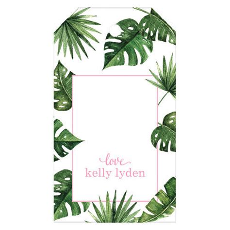 Palm Leaf Gift Tag Template 7