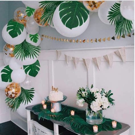 Palm Leaf Party Decoration Template