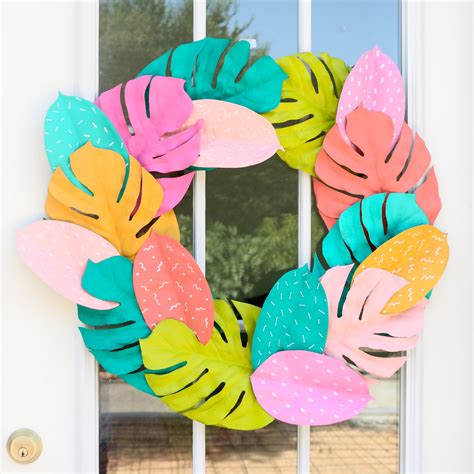 Palm Leaf Wreath Template