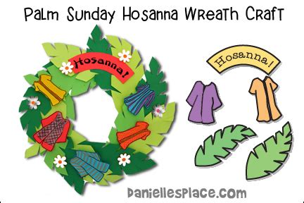 Palm Sunday wreaths for kids