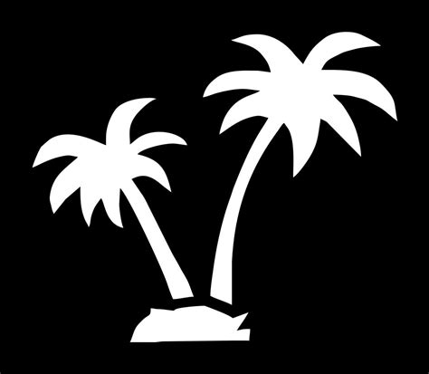 Palm Tree Stencil Printable Design 1