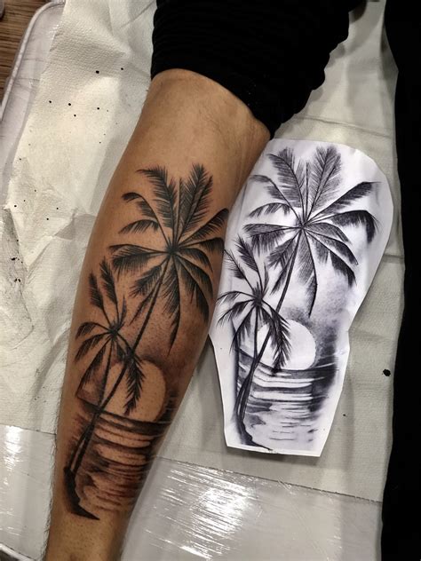 Palm Tree Tattoo Art