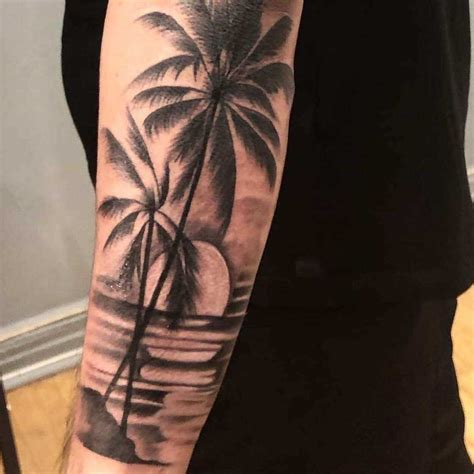 Palm tree tattoo designs