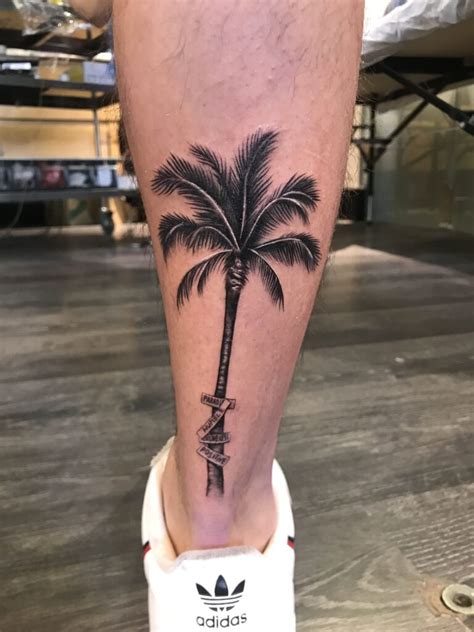 Palm tree tattoo gallery