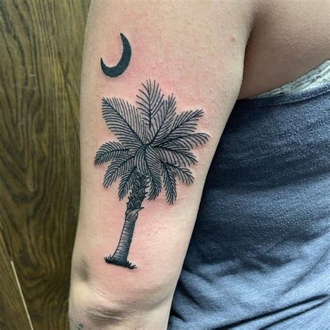 Palmetto tree tattoo design