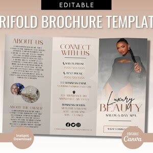 Pamphlet template features