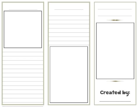 Pamphlet Template Printable