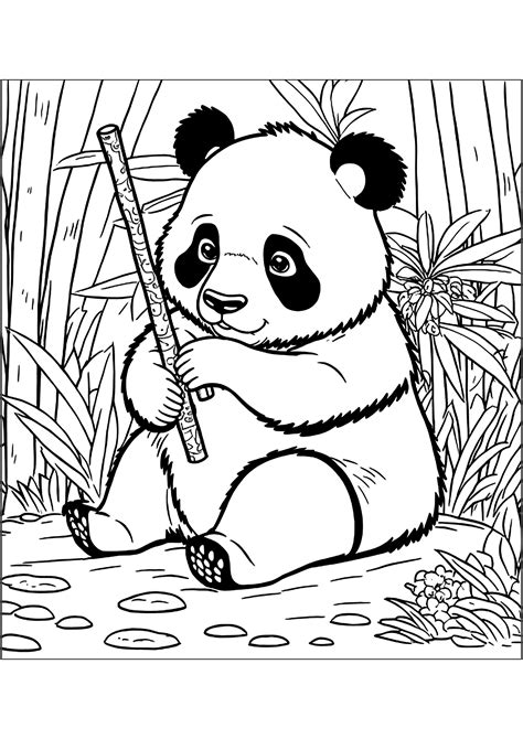 Panda Bear Coloring Pages