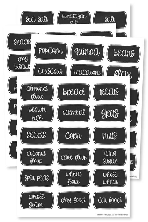 Pantry Label Tips