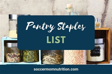 Pantry Staples