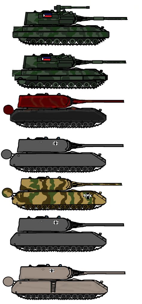 Variants of the Panzer VIII Maus