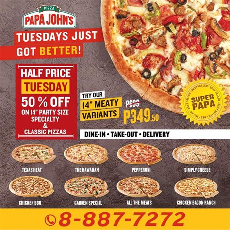 Papa Johns Menu