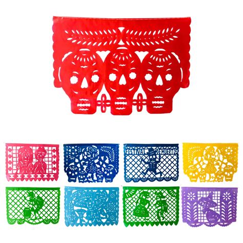 Papel Picado Dia De Los Muertos Designs