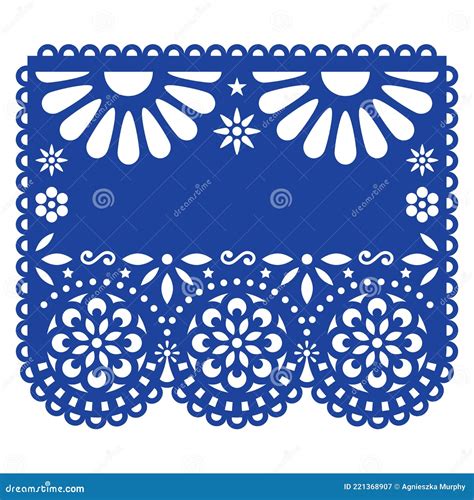 Papel picado flower designs