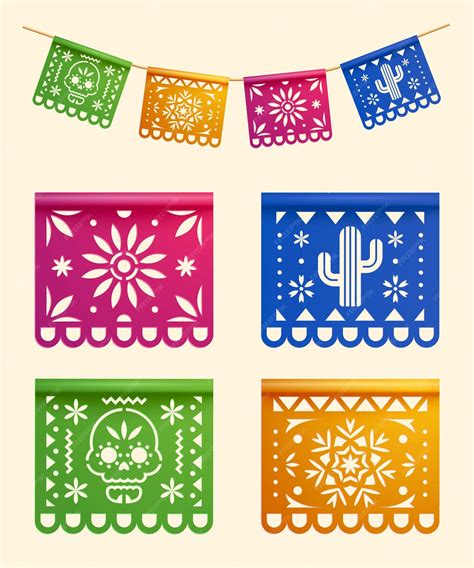 Papel Picado Garland Dia De Los Muertos